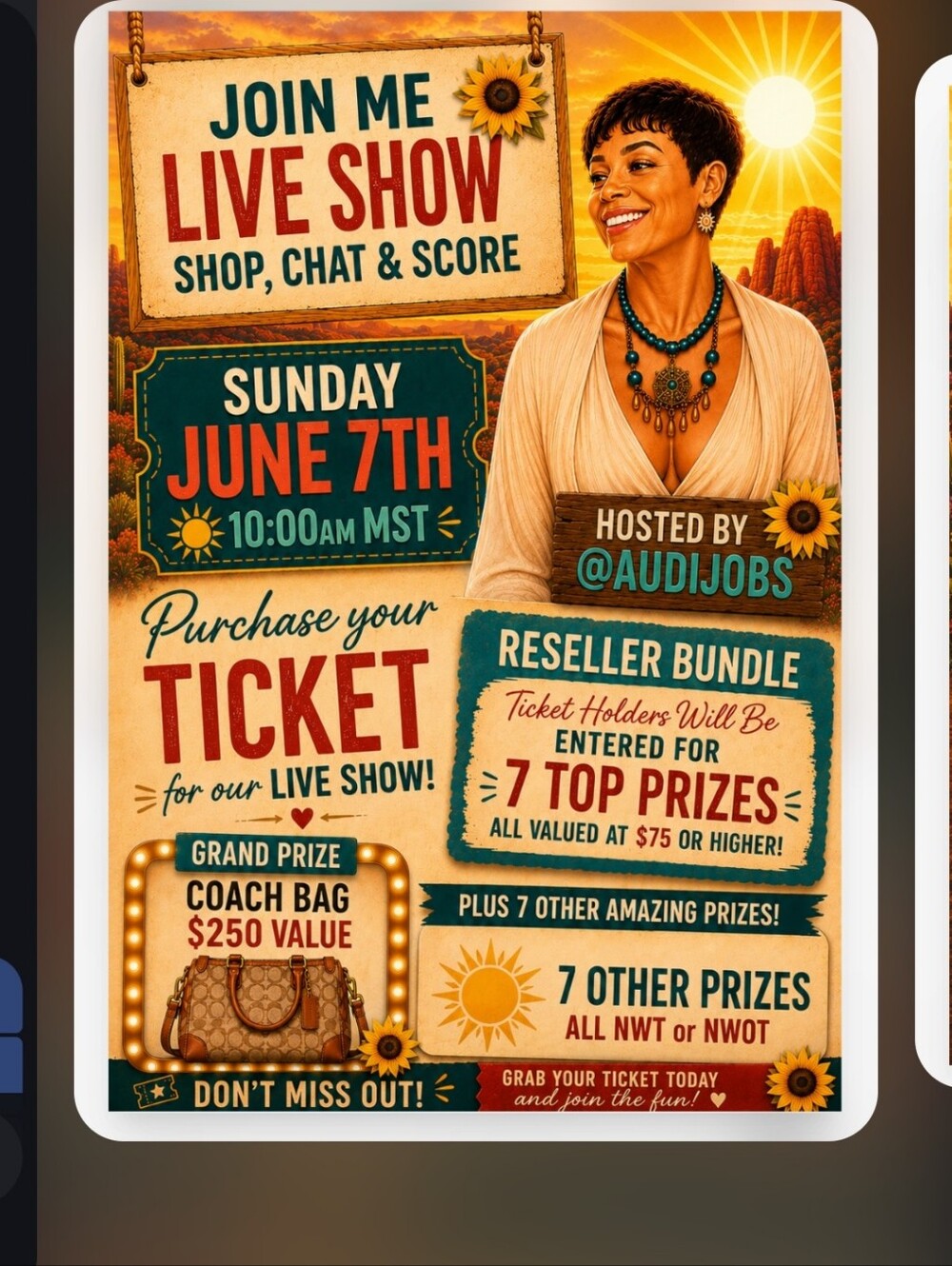 I Am Going LIVE ON Sunday June 7th At 10am MST - Picture 3 of 10